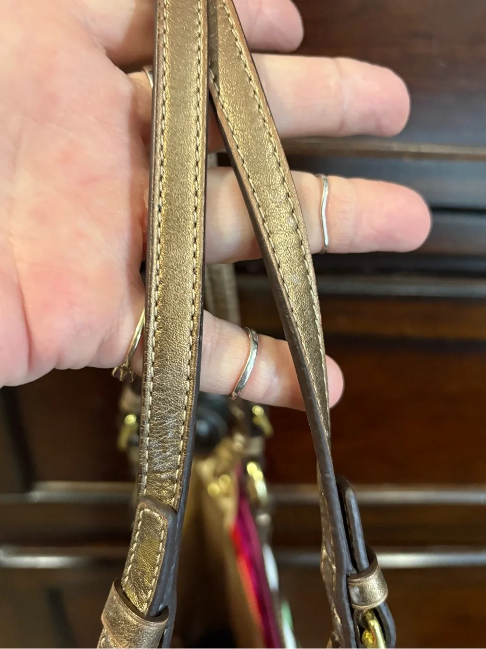 Coach Legacy Striped Sateen Tote